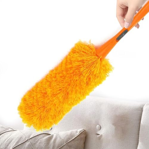 Spolverino in microfibra per auto, piumino in microfibra, lavabile a mano, spazzola per spolverare riutilizzabile con impugnatura comoda, piumino flessibile per la pulizia 'auto in casa