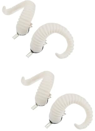 Gogogmee 2pcs Sheep Horns Hair Clips Gothic Hair Accessories Diy Headwear for Halloween Parties Cosplay