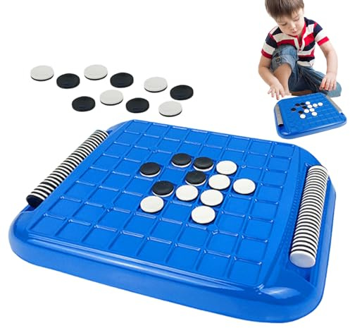 Jeu Othello - Jouets Éducatifs Jeu D'échecs Noir Et Blanc, Jeu De Société Portable Othello, Jeu D'échecs De Voyage Reversi Brain Teaser À 2 Joueurs pour Améliorer La Coordination Œil-Main