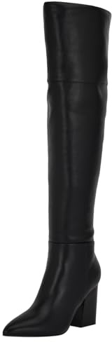NINE WEST Pare, Bota sobre la Rodilla Mujer, Negro 001, 41 EU