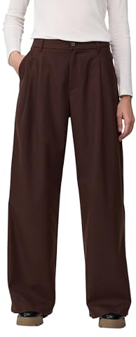 s.Oliver Flanell-Hose mit Bundfalten und weitem Bein