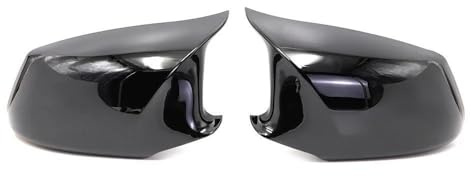 LHD Für BMW 5 Series F10 F11 2010-2013 Auto Rückspiegel Seitenspiegel Abdeckung Aufkleber Flügelkappe Außentürgehäuse Kohlefaser Zubehör(Gloss black)