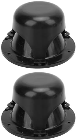 Chiyyak 2 Set Black RV Roof Plumbing Vent Caps, UV Resistant, Lightweight, No Rusting, Expel Sewer Gas for Motorhome Trailer Roof