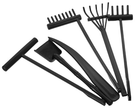FUNOMOCYA 6pcs Mini Zen Garden Rakes Plastic Sand Smoothing Tools for Meditation Table Desktop Accessories Lightweight Portable
