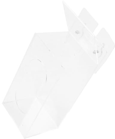 Holibanna Wall Mounted Disposable Glove Dispenser Box Hole Single Compartment, Plastic Glove Holder Organizer for Office, Lab and Home Use