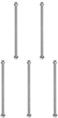 QUARKZMAN M5 X 130mm 304 Edelstahl Sechskantschrauben Muttern, 5 Sets