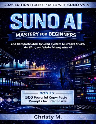 Suno AI Mastery for Beginners: The Complete Step-by-Step System to Create Music, Go Viral, and Make Money with AI