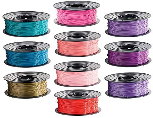 10x PLA Filament 1kg Rolle 1,75mm 10 Farben Girl-Colors für 3D Drucker 3D Printer oder Stift 10er Set (10Kg)