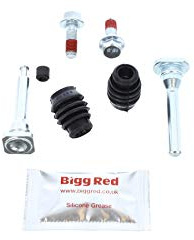 Bigg Red - Rear Brake caliper Slider Pin Kit - Compatible with Forester 1997-2009, Impreza 2000-2012, Legacy 3.0 1998-2009, Outback 2000-2003
