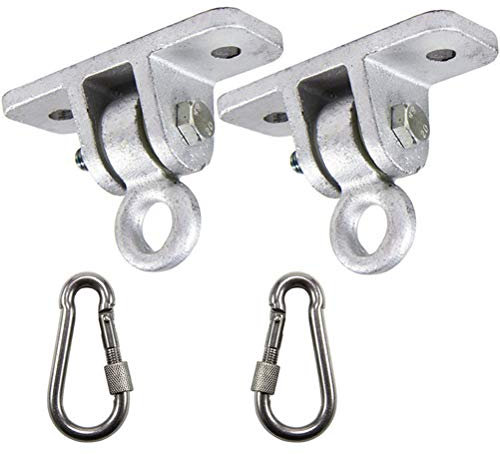 Sahgsa Gancho de Techo, Soporte de Columpio con mosquetón, Soporte de Techo, Accesorio, Gancho de suspensión para Columpio de Amor, lámpara Colgante, Hamaca