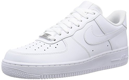 Nike Herren Air Force 1 '07 Sneaker, Weiß, 44.5 EU