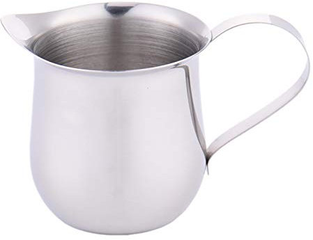 Hamaio Petite Lait Pichet Pot À Lait, Pot À Lait en Acier Inoxydable, Tasse À Lait Home À Thé en Porcelaine Ensemble De Famille, pour Le Café La Mousse De Lait