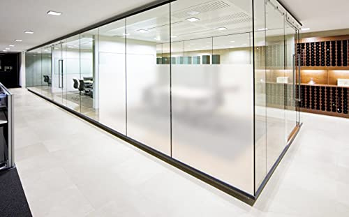 Bubble Free Frosted Window Film, Privacy & Solar Control Frost Glass Film Etched Vinyl (100cm, 2m)