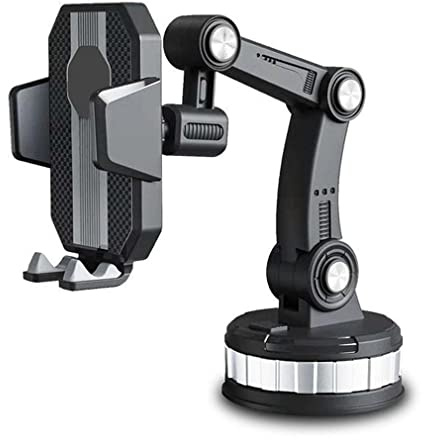 Super Adsorption Phone Holder, 360° Rotation Handyhalterung Auto, Auto Handyhalter Saugnapf & Lüftung 3 in 1 Universale KFZ Handy Halterung Pkw Halterung, Silikonschutz Smartphone Halterung Auto