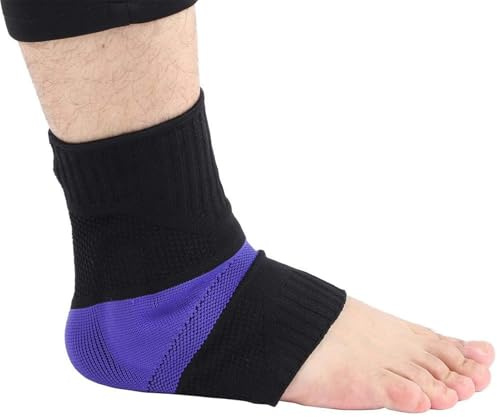 OUKENS Support de cheville, 1 pièce de soutien pour entorse de la cheville, bandage de cheville pour entorse à la cheville, manchon de compression de la cheville pour femme et homme(L (40-45 yards))