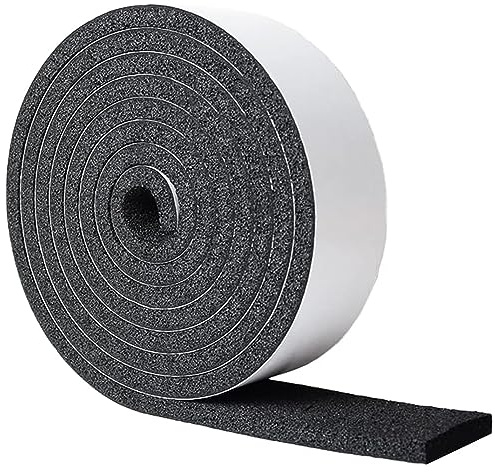 DOBTIM Pipe Insulation Foam Wrap Tape, Self Adhesive with High Resilience for Pipe Insulation Wrap 13 Ft x 3 Inch Wide x 1/2 Inch Thick