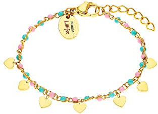 Prinzessin Lillifee Mädchen Kinder Schmuck Herz Edelstahl vergoldet, Kommt in Schmuck Geschenk Box