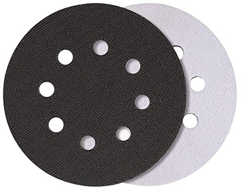 Almohadilla de interfaz de densidad suave, 2 almohadillas de interfaz de densidad suave de 125 mm, 8 agujeros, para lijadora orbital aleatoria, compatibles con almohadillas de respaldo