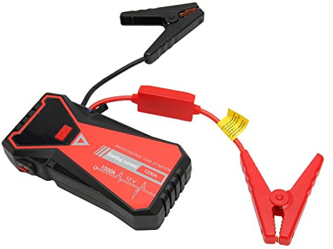 Lithium JumpStarter Box 1500A, Autobatterie JumpStarter 26000mAh 96,2W 12V Typ C Wiederaufladbares LCD Display IP66 wasserdichte Auto JumpStarter Box für Camping