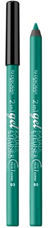 Deborah Milano Kajal 2-in-1 Eyeliner und Waterproof, 08 Light Green, langanhaltend, wasserfest, ultra-pigmentiert und cremig, verleiht einen intensiven und definierten Blick, 1,21 g