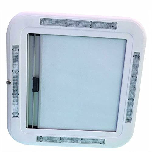 Aérateur de toit for camping-car avec lumière LED, évent d'aération for éclairage de fenêtre de camping-car, auvent de camping-car, couverture d'aération de toit for remorque, camping-car, lucarne de