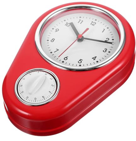 PRETYZOOM Modern Kitchen Timer Wall Clock Simple Design Household Timer for Cooking Without Battery