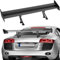 VEVOR Aileron d'aile de Style GT, 1350 mm, becquets arrière universels, avec Double Pont, matériau Aluminium léger réglable, Spoilers arrière de Voiture, aileron de Course BGW/JDM de dérive, Noir Mat