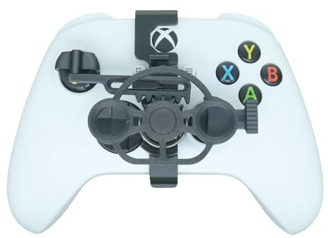 Mini 3D printing Steering Wheel for Xbox Series S/X Game Controller Auxiliary Racing Steering Wheel Replacement Accessories (Gray)