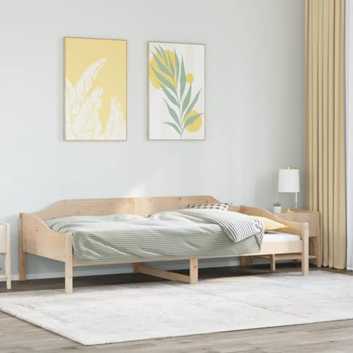Sufrk Massivholzbett ohne Matratze 90x190 cm Holz Bett Massivholzbett Bed Frame Bettgestell Bett Holz Kiefernholz - 850917