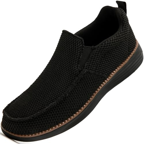 Lefu herrsneakers mode casual halkfria sneakers mjuka, bekväma och andningsbara