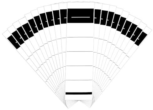KNGNGK 100 Stück 19 x 5,4 cm Ordneretiketten Selbstklebend Ordner Rückenschilder Ordnerrücken Aufkleber Selbstklebend Ordner Beschriftung Beschreibbar Ordnerschilder aus Haftpapier für Büro Bibliothek