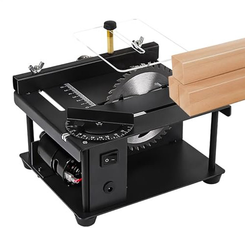 Sega da tavolo, macchina di precisione per la lavorazione del legno, sega per metallo per la lavorazione del legno, design compatto e portatile, taglio ad alta precisione, 19 x 16 x 13 cm, per legno