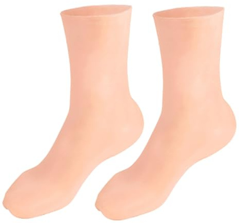 TOYANDONA 1 Paar Silikonsocken Feuchtigkeitsspendende Fußmaske Socken Für Trockene Füße Spa-socken Über Nacht Füße Feuchtigkeitsspendende Socken Für Frauen Fuß Feuchtigkeitscreme Sebs