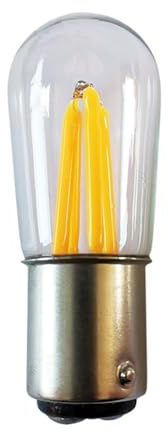 Luopan Indoor Lighting, Pack of 20, LED Refrigerator Light Bulb AC110V T20B B15D Vintage Edison Light Freezer Light Bulb(2700K Warm White)