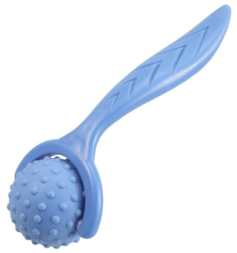 HAMPPLIES Handlicher Massage Stachelroller mit Griff Noppen Massageball Tragbar Tiefenwirksame Muskelentspannung Akupressur für Yoga Fitness und Wellness