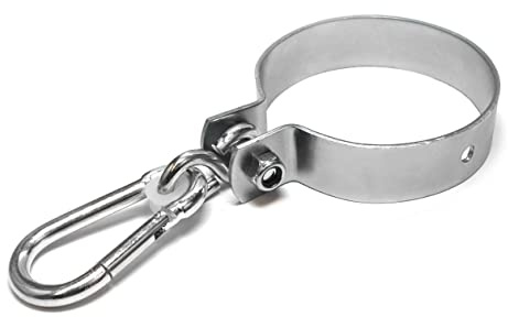 PRIOstahl Schaukelschelle Schaukelhaken Schaukelhalter Schaukelbefestigung - 140mm x 1 Stück Kinderschaukel Karabiner Schaukel Schaukelhalterung Schaukelgestell Balken Befestigung Verzinkt