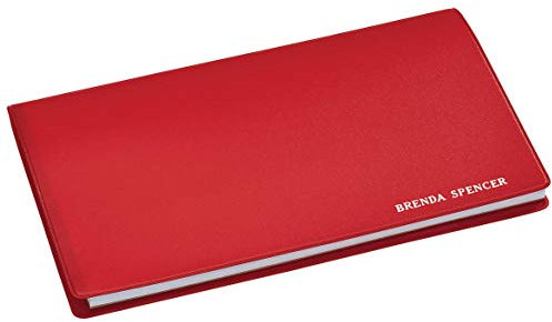 Personalisierter Taschenkalender – Taschenformat, ideal für Geldbörsen, Aktentaschen oder Rucksäcke, 10,2 x 17,8 cm, Rot