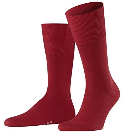 FALKE herr Strumpor Airport M So ull bomull enfärgat 1 par, Röd Scarlet 8120, 41-42