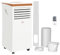 HOMCOM Portable Air Conditioner 7000 BTU, 4-in-1 Mobile Air Conditioning Unit with Cooling, Fan, Dehumidifier & Sleep Mode, LED Display, Remote Control, 24H Timer, Window Kit for Rooms up to 26㎡