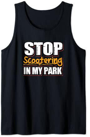 Skating No Scootering Skateboard Waveboard Longboard Skater Tank Top