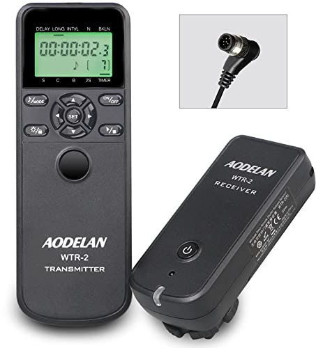 AODELAN Camera Wireless Shutter Release Remote Control Compatible with Nikon D4, D800, D810A, D700, D500, N90S, F6, F100