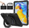 ROISKIN for Honor Pad 8 12 Inch Case 2022 for Kids,Heavy Duty Shockproof Cover with Screen Protector & Rotating Stand & Shoulder Strap & Pencil Holder,Black
