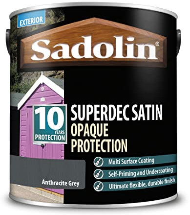 Sadolin Superdec Opaque Wood Protection 2.5 litre - Anthracite Grey
