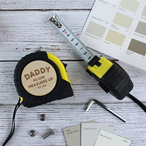 eBuyGB Personalised Tape Measure No One Measures Up To You DIY Tools Father's Day for Dad, Grandad - 5 Metres