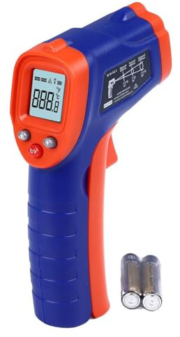 Pistola Termometro Portatile, Termometro Digitale a Infrarossi per Forno da Cucina, Motore Barbecue da ‑50 a 550 ℃ / da ‑58 a 1022 ℉