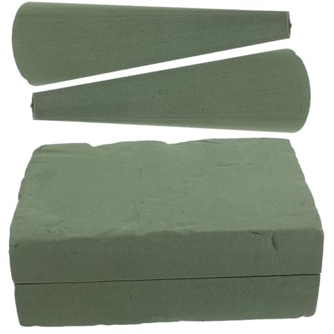 STOBOK 2 Spugne Coniche per Fiori per Bouquet Forniture Floreali in Schiuma per Matrimoni Funerali E Decorazioni per La Casa