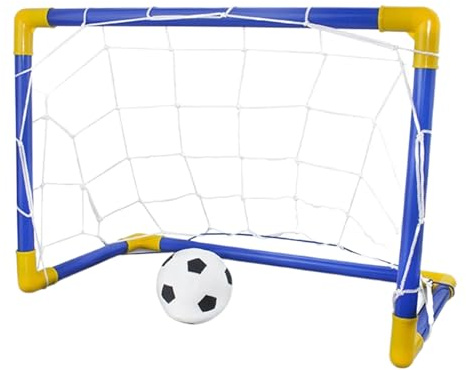 Football Goal For Garden, Portable Kids Indoor Outdoor Practice Soccer Net, Football Goal Post Net, Soccer Sport Games Mini Training Practice Set For Outdoor Practices In Park, Beach, Playground