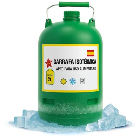 CHEFZOCO Garrafa Isotérmica, Bidón térmico, Triple Capa Aislante, Apto Para Líquidos Fríos y Calientes, Apto para trabajo, agricultura, construcción y actividades al aire libre, Capacidad 2 Litros