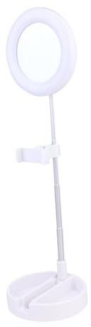 ELAYARD Lámpara LED de Anillo para con Soporte Ajustable para Móvil Luz de Escritorio Multifuncional para Maquillaje y Fotografía Color Control de Brillo y Modos de Iluminación