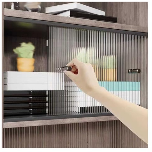 CHZDPP Puertas de Armario Paneles deslizantes de Vidrio acrílico, Puertas correderas para vitrinas de tamaño Personalizable, para oficinas, trasteros, garajes y Tiendas(18x26/45x66cm)
